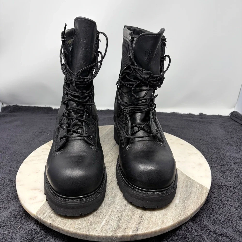 Bates Gore-Tex Black Leather Waterproof Combat Military Tactical Boots 7.5